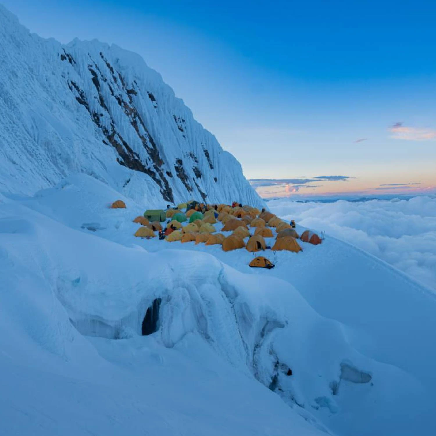 Manaslu camp III during Manaslu expedition 2026